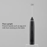 NNEDSZ USB Charging Electric Egg Beater Milk Frother Handheld Drink Coffee Foamer AU with 2 Stainless Steel Whisks Pink