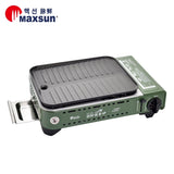 NNEDSZ Portable Gas BBQ Stove PRO Grill Plate Burner Butane Camping Gas Cooker With Non Stick Pan and Lid