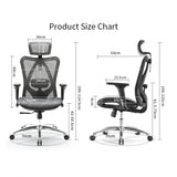 NNEDSZ M57 Ergonomic Office Chair, Computer Chair Desk Chair High Back Chair Breathable,3D Armrest and Lumbar Support Black without Foodrest