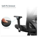 NNEDSZ M57 Ergonomic Office Chair, Computer Chair Desk Chair High Back Chair Breathable,3D Armrest and Lumbar Support Black without Foodrest