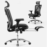NNEDSZ M57 Ergonomic Office Chair, Computer Chair Desk Chair High Back Chair Breathable,3D Armrest and Lumbar Support Black with Footrest
