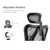NNEDSZ M57 Ergonomic Office Chair, Computer Chair Desk Chair High Back Chair Breathable,3D Armrest and Lumbar Support Black with Footrest