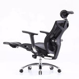 NNEDSZ Ergonomic Office Chair V1 4D Adjustable High-Back Breathable With Footrest And Lumbar Support Grey