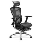 NNEDSZ Ergonomic Office Chair V1 4D Adjustable High-Back Breathable With Footrest And Lumbar Support Black