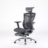 NNEDSZ Ergonomic Office Chair V1 4D Adjustable High-Back Breathable With Footrest And Lumbar Support Black