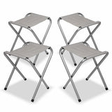 NNEDSZ Folding Camping Table Aluminium Portable Picnic Outdoor BBQ Desk 4 Cloth Stool