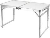 NNEDSZ Folding Camping Table Aluminium Portable Picnic Outdoor BBQ Desk 4 Cloth Stool