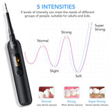 NNEDSZ Electric Ultrasonic Dental Tartar Plaque Calculus Tooth Remover Set Kits Cleaner with LED Screen
