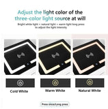 NNEDSZ Smart Bedside Tables Side 3 Drawers Wireless Charging Nightstand LED Light USB Right Hand Connection