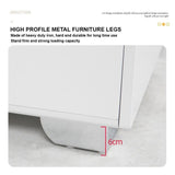 NNEDSZ Smart Bedside Tables Side 3 Drawers Wireless Charging Nightstand LED Light USB Right Hand Connection