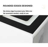 NNEDSZ Smart Bedside Tables Side 3 Drawers Wireless Charging Nightstand LED Light USB Right Hand Connection