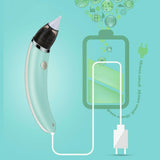 NNEDSZ Baby Nasal Aspirator Electric Safe Hygienic Nose Cleaner Snot Sucker For baby (Green)