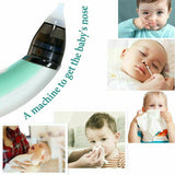 NNEDSZ Baby Nasal Aspirator Electric Safe Hygienic Nose Cleaner Snot Sucker For baby (Green)