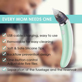 NNEDSZ Baby Nasal Aspirator Electric Safe Hygienic Nose Cleaner Snot Sucker For baby (Green)