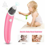 NNEDSZ Baby Nasal Aspirator Electric Safe Hygienic Nose Cleaner Snot Sucker For baby (Red)