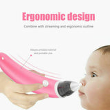 NNEDSZ Baby Nasal Aspirator Electric Safe Hygienic Nose Cleaner Snot Sucker For baby (Red)