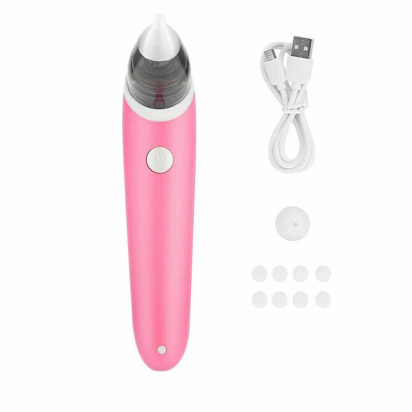 NNEDSZ Baby Nasal Aspirator Electric Safe Hygienic Nose Cleaner Snot Sucker For baby (Red)
