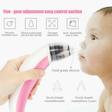 NNEDSZ Baby Nasal Aspirator Electric Safe Hygienic Nose Cleaner Snot Sucker For baby (Red)