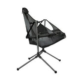 NNEDSZ Camping Chair Foldable Swing Luxury Recliner Relaxation Swinging Comfort Lean Back Outdoor Folding Chair Outdoor Freestyle Portable Folding Rocking Chair Green