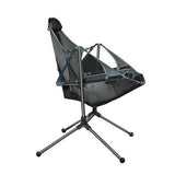 NNEDSZ Camping Chair Foldable Swing Luxury Recliner Relaxation Swinging Comfort Lean Back Outdoor Folding Chair Outdoor Freestyle Portable Folding Rocking Chair Green