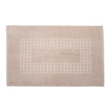 NNEDSZ Microfiber Soft Non Slip Bath Mat Check Design (Taupe)