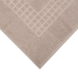 NNEDSZ Microfiber Soft Non Slip Bath Mat Check Design (Taupe)