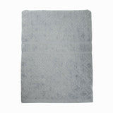 NNEDSZ Premium Velour Diamond Design Jacquard Bath Towel (Grey)