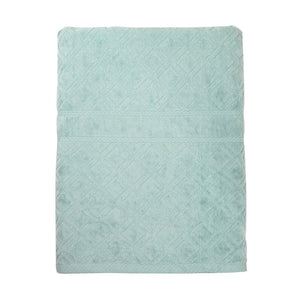 NNEDSZ Premium Velour Diamond Design Jacquard Bath Towel (Aqua)