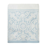 NNEDSZ Premium Cotton Towel Jacquard White Blue Design