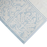 NNEDSZ Premium Cotton Towel Jacquard White Blue Design