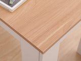 NNEDSZ Dining Table Rectangular Wooden 120M-Wood&amp;White