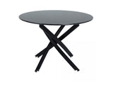 NNEDSZ Round Marble-Effect Table - Black