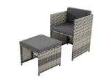 NNEDSZ Horrocks 8 Seater Outdoor Dining Set –Grey