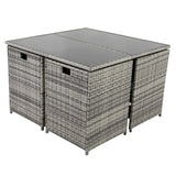NNEDSZ Horrocks 8 Seater Outdoor Dining Set –Grey