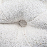 NNEDSZ Elsa Tufted Ottoman Beach Boucle White-Rectangular