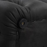 NNEDSZ Black Leathaire Ottoman-Rectangular