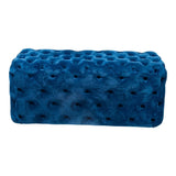 NNEDSZ Elsa Navy Blue Velvet Ottoman-Rectangular