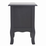 NNEDSZ French Bedside Table Nightstand Grey Set of 2