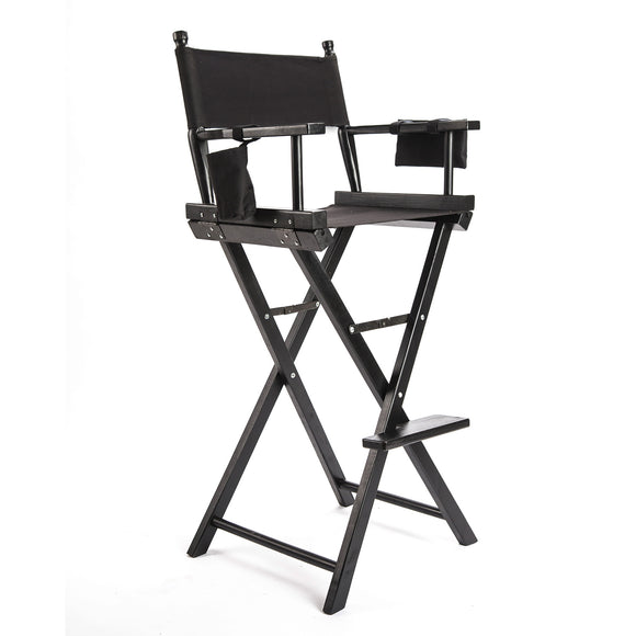 NNEDSZ Black Folding Tall Chair DARK HUMOR Movie Director 75cm