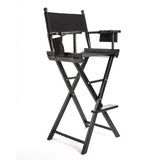 NNEDSZ Black Folding Tall Chair DARK HUMOR Movie Director 75cm