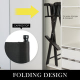 NNEDSZ Black Folding Tall Chair DARK HUMOR Movie Director 75cm