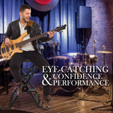 NNEDSZ Black Folding Tall Chair DARK HUMOR Movie Director 75cm