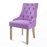 NNEDSZ Violet French Provincial Dining Chair Amour Oak Leg