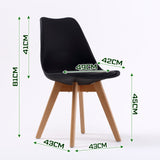 NNEDSZ 2 Set Blue Retro Dining Cafe Chair Padded Seat