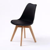 NNEDSZ 4 Set Blue Retro Dining Cafe Chair Padded Seat