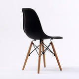 NNEDSZ 2 Set Black Retro Dining Cafe Chair DSW PP
