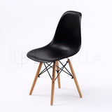 NNEDSZ 4 Set Black Retro Dining Cafe Chair DSW PP
