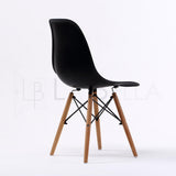 NNEDSZ 4 Set Black Retro Dining Cafe Chair DSW PP