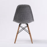 NNEDSZ 2 Set Grey Retro Dining Cafe Chair DSW Fabric