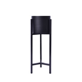 NNEDSZ 65cm Black Plant Stand Planter Shelf Rack 1 Tier Steel